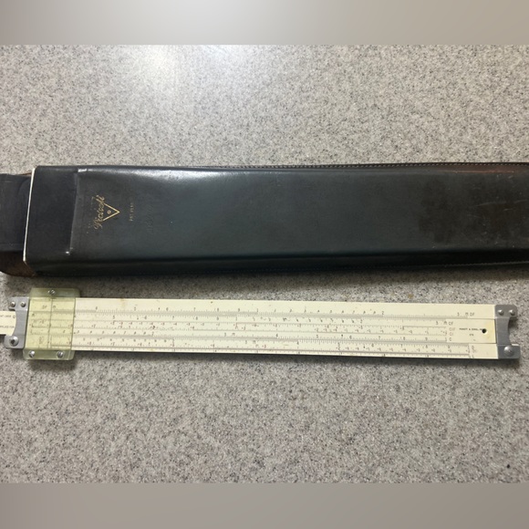 VTG 1959 PICKETT MODEL N1010-T  SLIDE RULE AND CASE - Picture 1 of 5